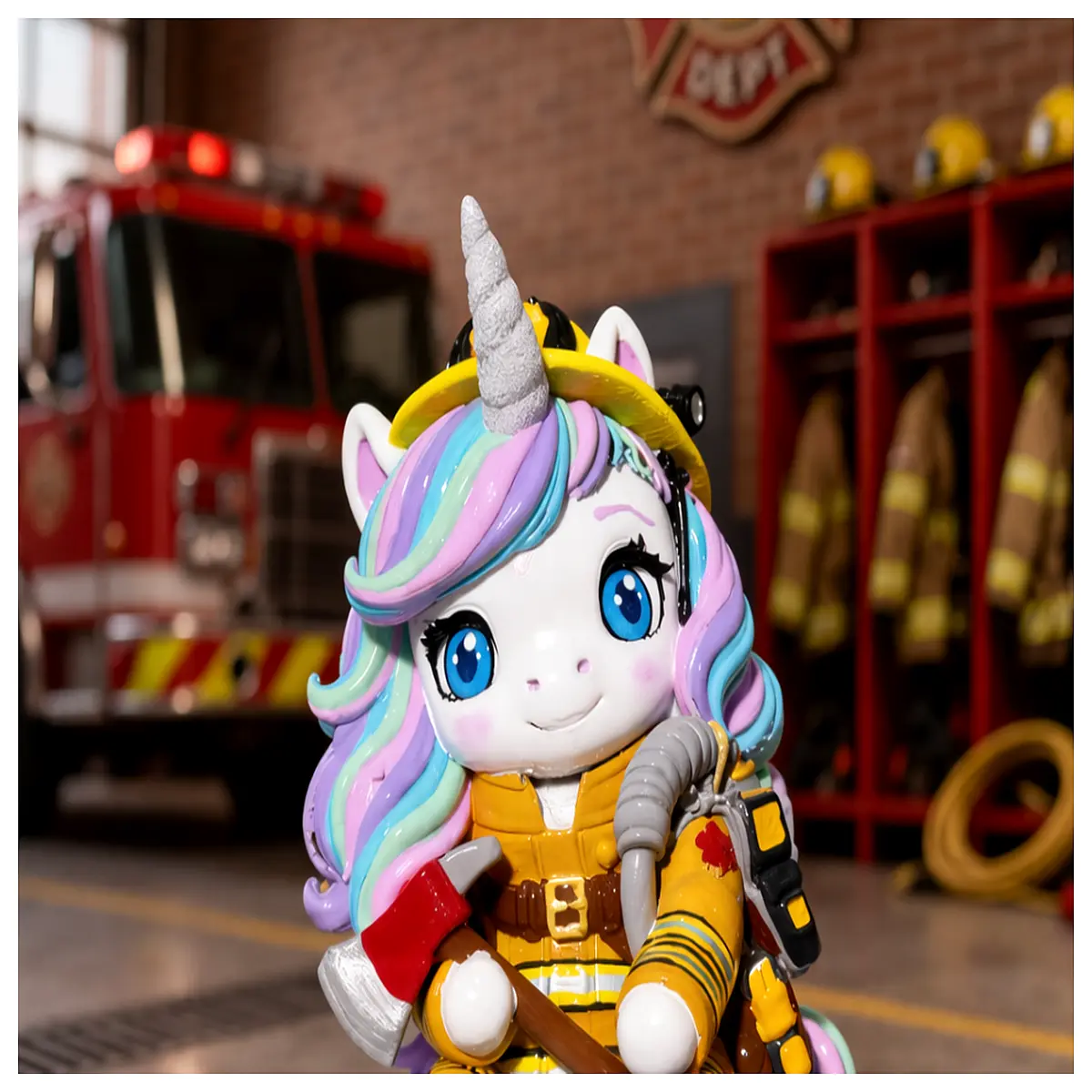 Cute Firefighter STL 3D Print Model Ideal for Kids Toys Birthday Gifts DIY Projects 3D Printing Accessories