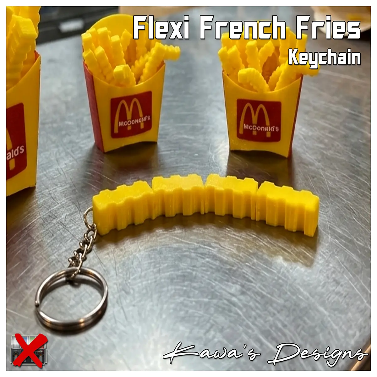 Moving French Fry Keychain Fun Food Souvenir Car Decoration Birthday Gift Fry Collection Fry Lover Accessory