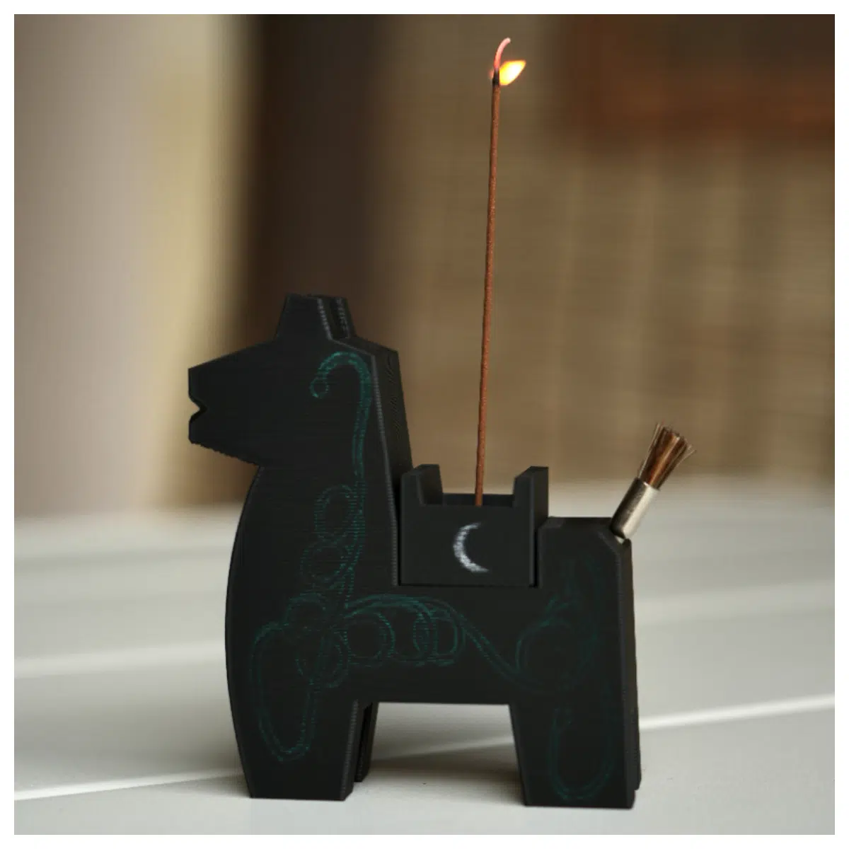 Black Horse Scent Sticks Cycling Decoration Bike Accessories Outdoor Sports Fragrance Sticks Bike Decor