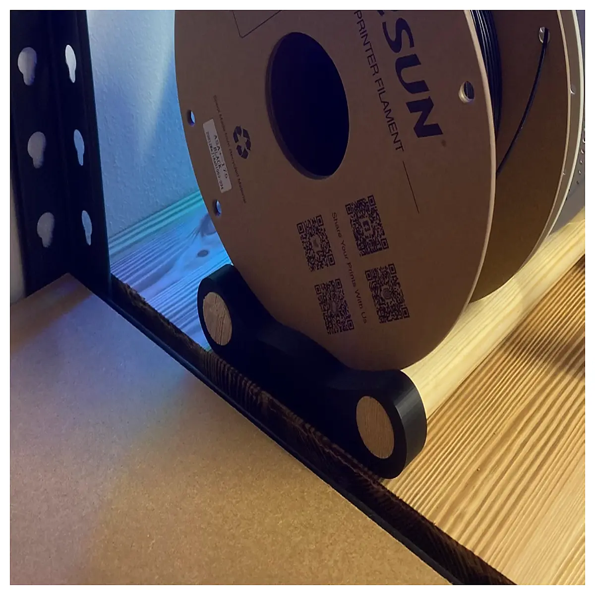 universal cable reel holder organizer for wire spool management storage rack