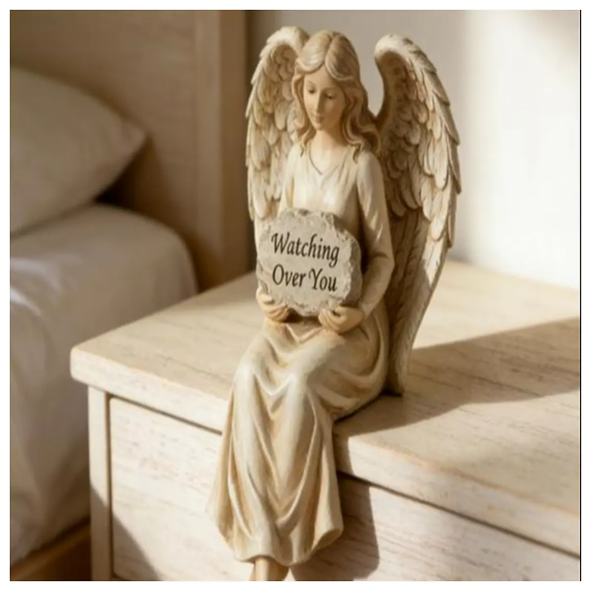 angel figurine home decor angel statue for nursery religious angel gifts crystal angel ornament heavenly angel wall art