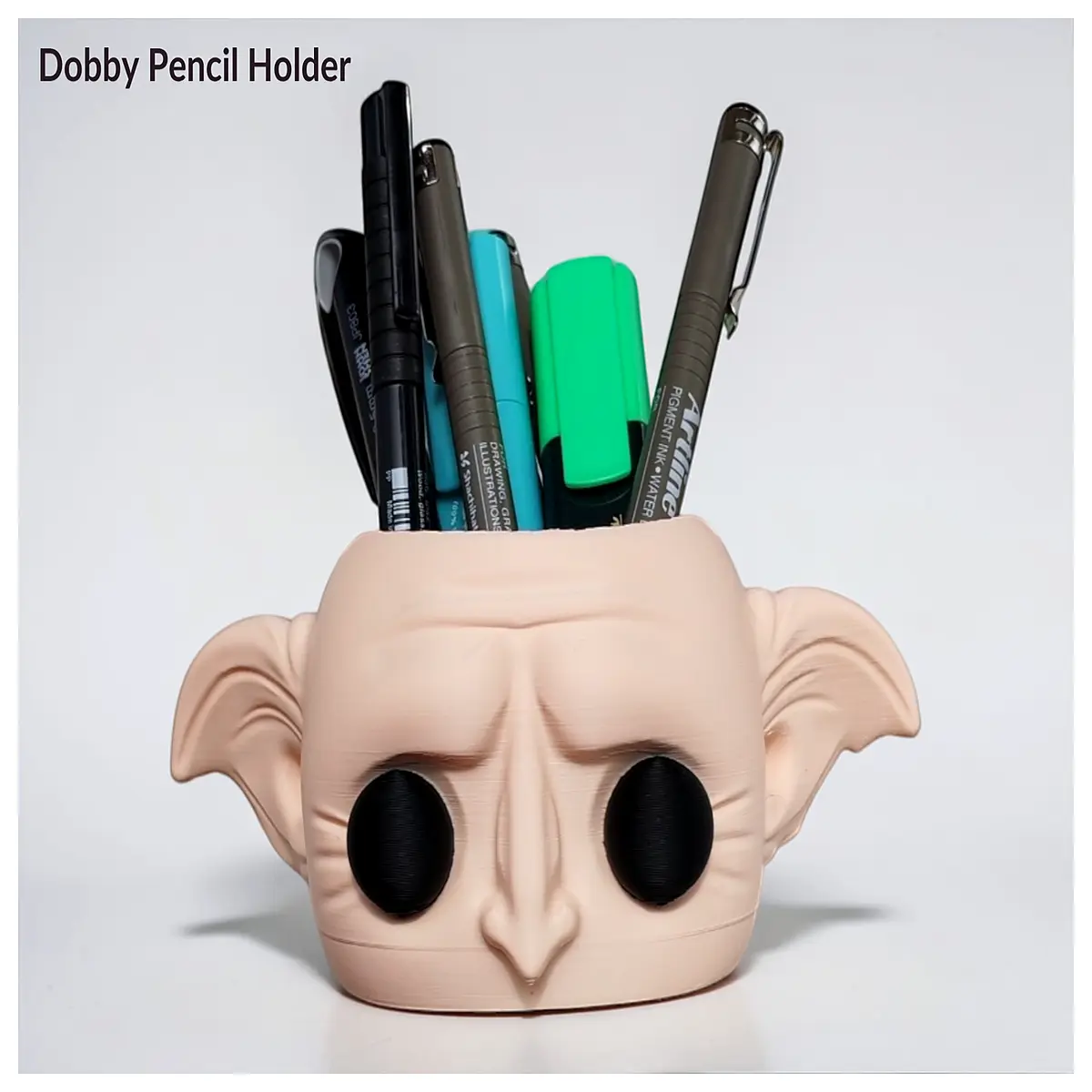 Dobby Pen Holder Organizer Desk Storage Multi Functional Pen Case Office Study Supplies Organizer Pen Sorting Desktop Placement
