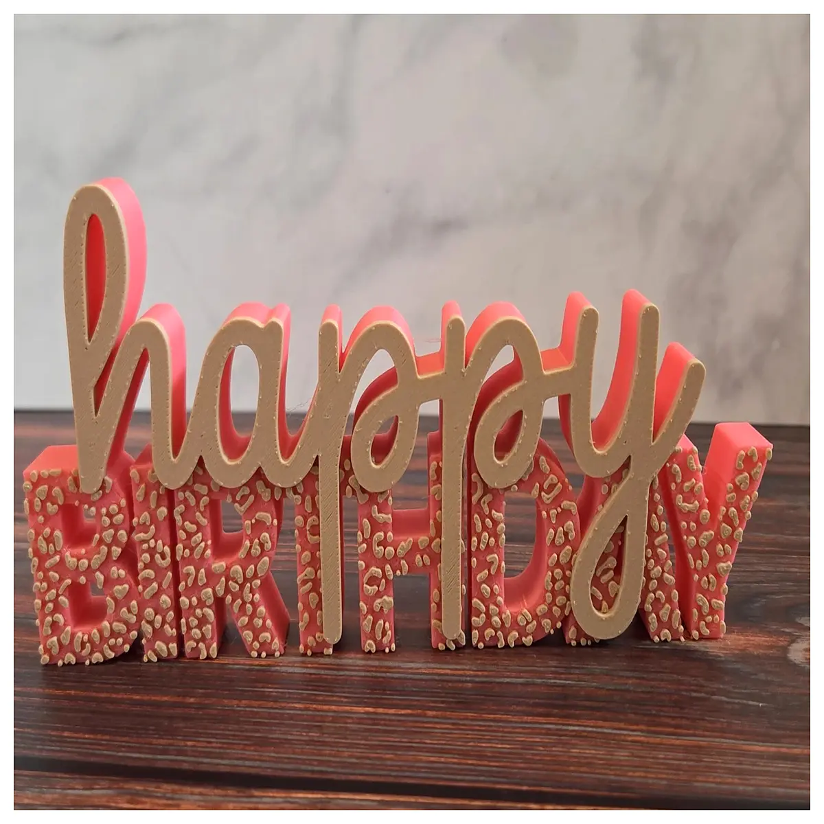 3D Birthday Stencil 3D Happy Birthday Stickers Card Decorations Party Supplies Birthday Gift Party Decor
