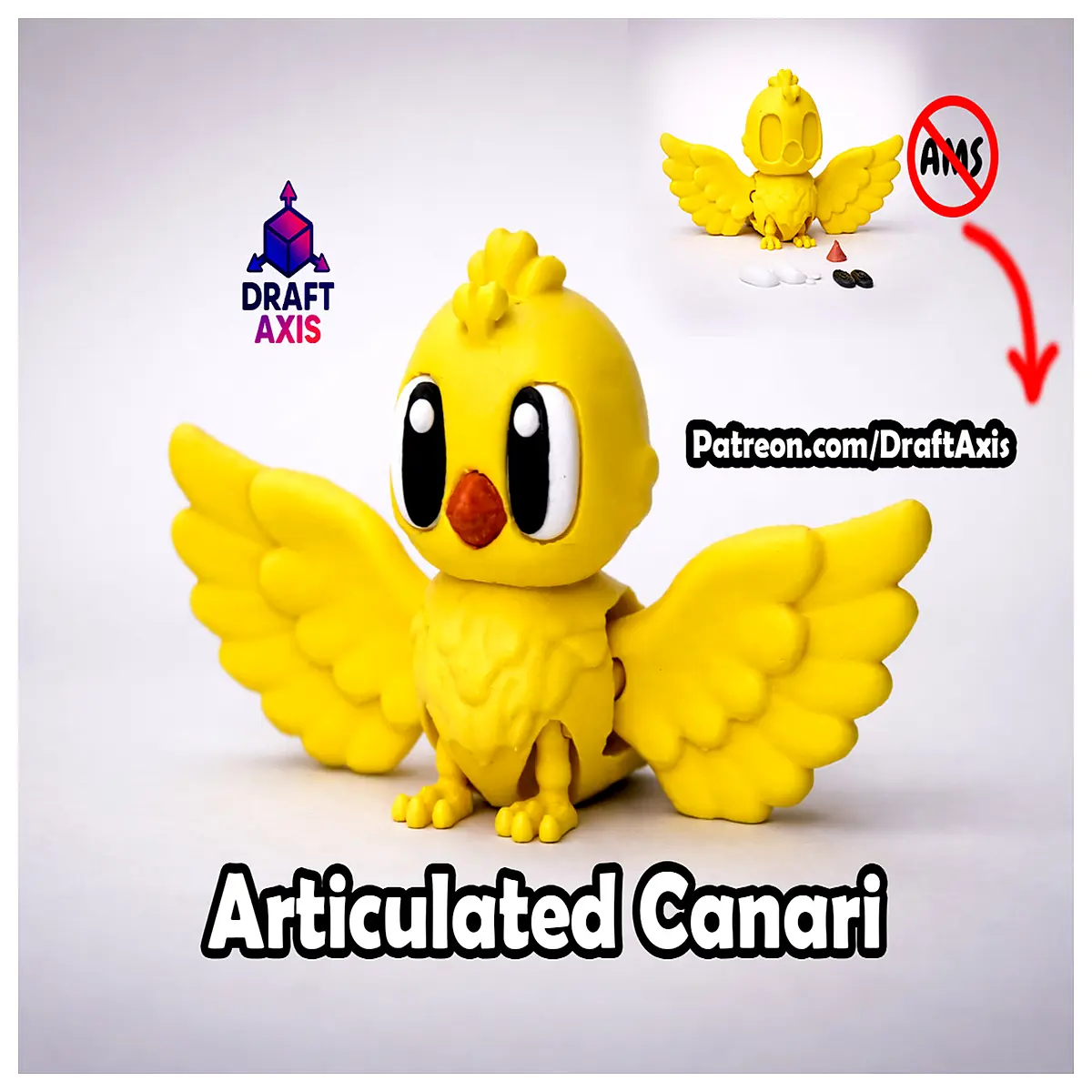 Mobile Joint Canary Toy Self Supporting Movement Kids Cognitive Plaything Fun Pet