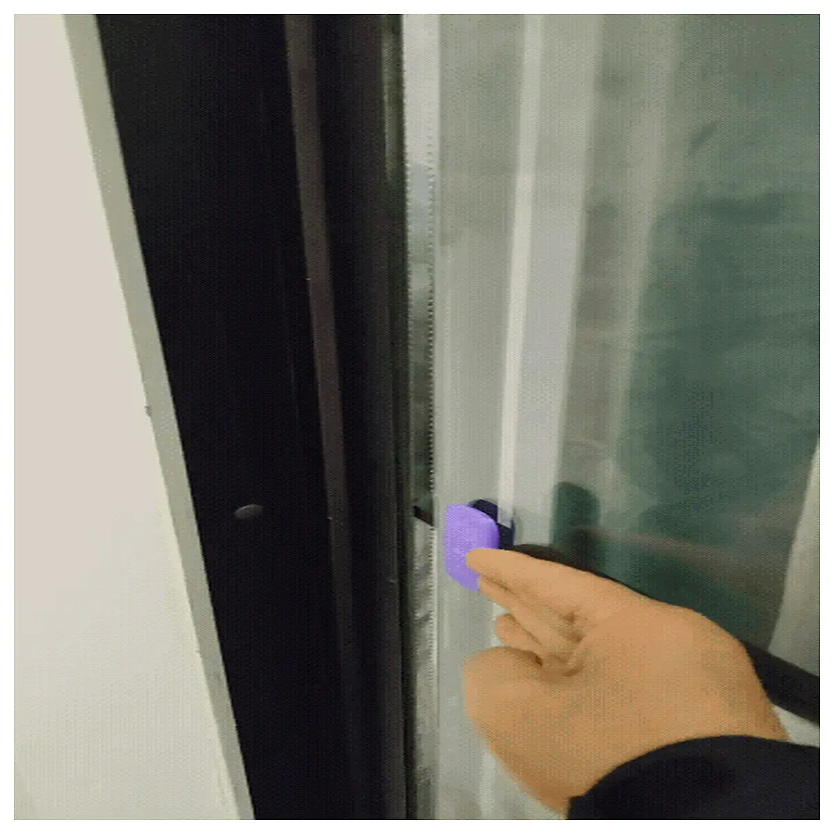 Glass Sliding Door Handle Bathroom Door Knob Smart Home Accessory Door Pull Handle Parts Glass Sliding Rail Handle Modern Minimalist