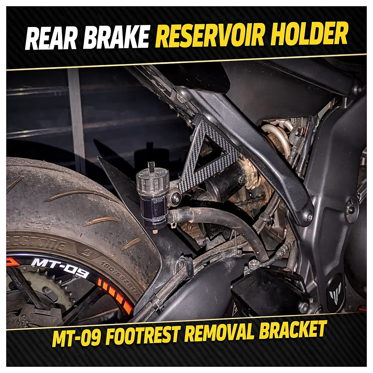 MT 09 2024 Brake Reservoir Bracket Caliper Support Motorcycle Parts Brake System Upgrade