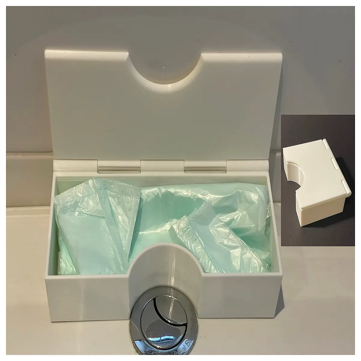 Toilet Water Tank Cleaning Bag Holder Storage Box Bathroom Portable Utility Organizer for Toilet Accessories Cleaning Supplies