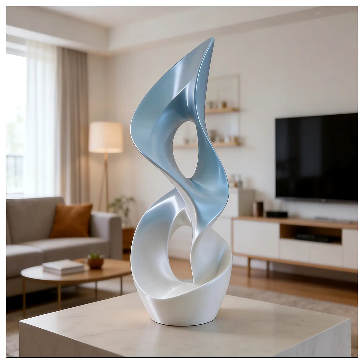 Abstract Spiral Sculpture Figurine Art Decoration Home Wall Decor Modern Minimalist Sculpture Decorative Painting Creative Figurine