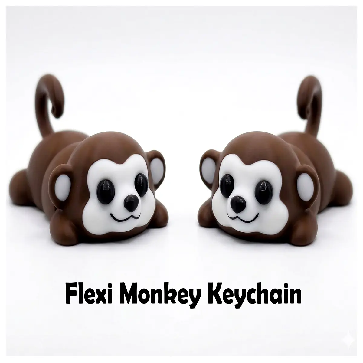Moving Monkey Keychain Articulated Animal Figurine Cute Animal Toy Kids Gift Pet Accessory