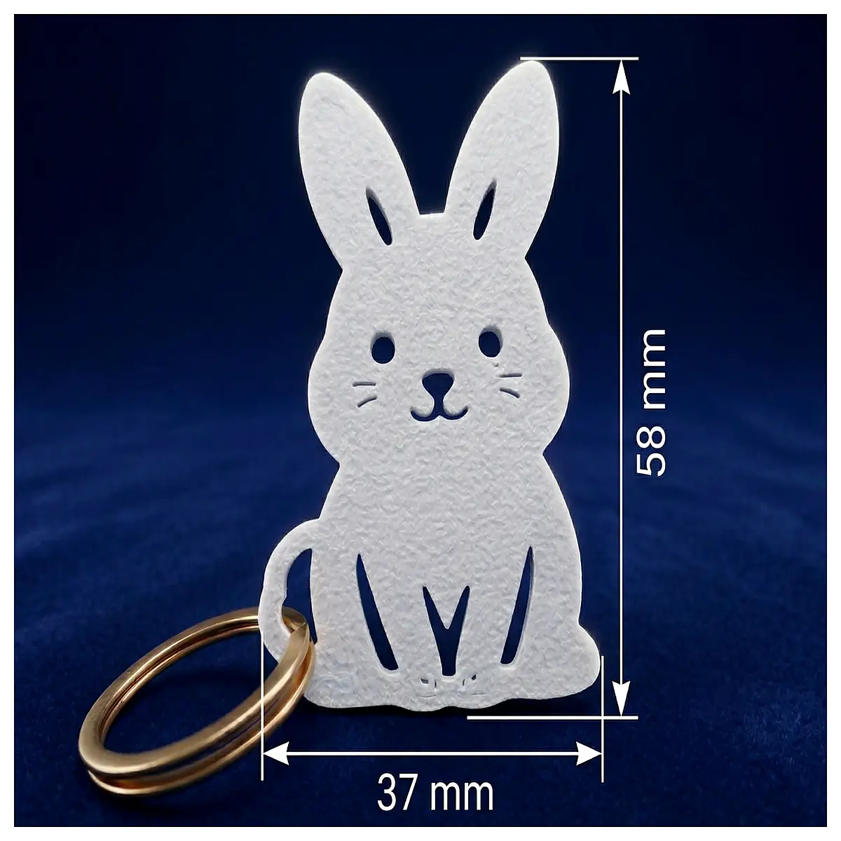 Cute Small Rabbit Charm Keychain Decoration Simple Cartoon Rabbit Accessory Friends Rabbit Toy