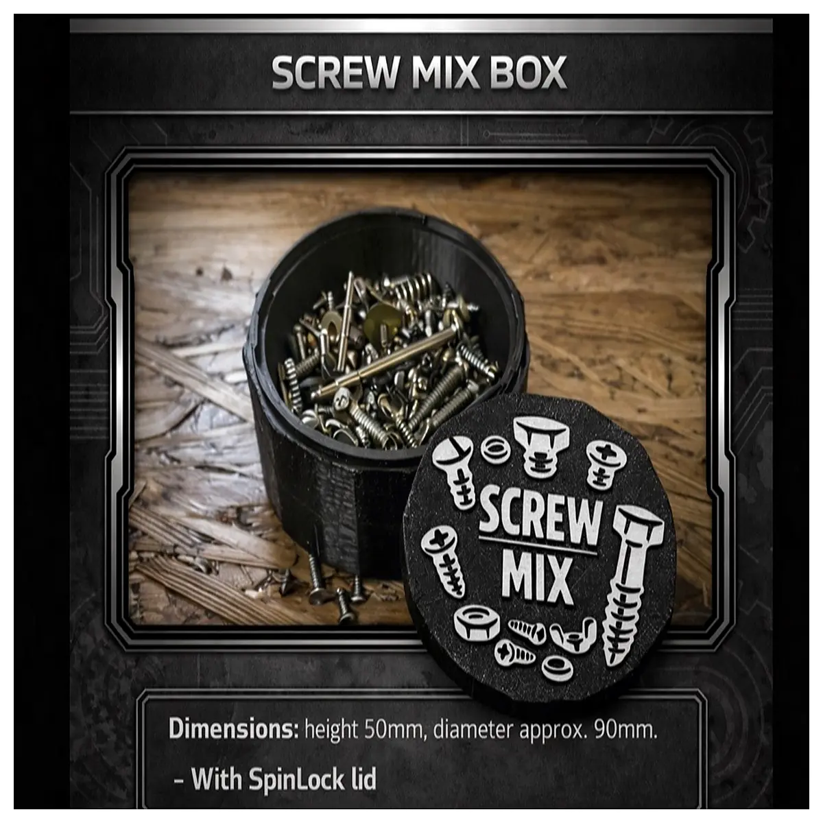 Screw Box Organizer Screw Assembly Tool Screw Fixing Screw Box Accessories Screw Storage Container Screw Sorting Solutions