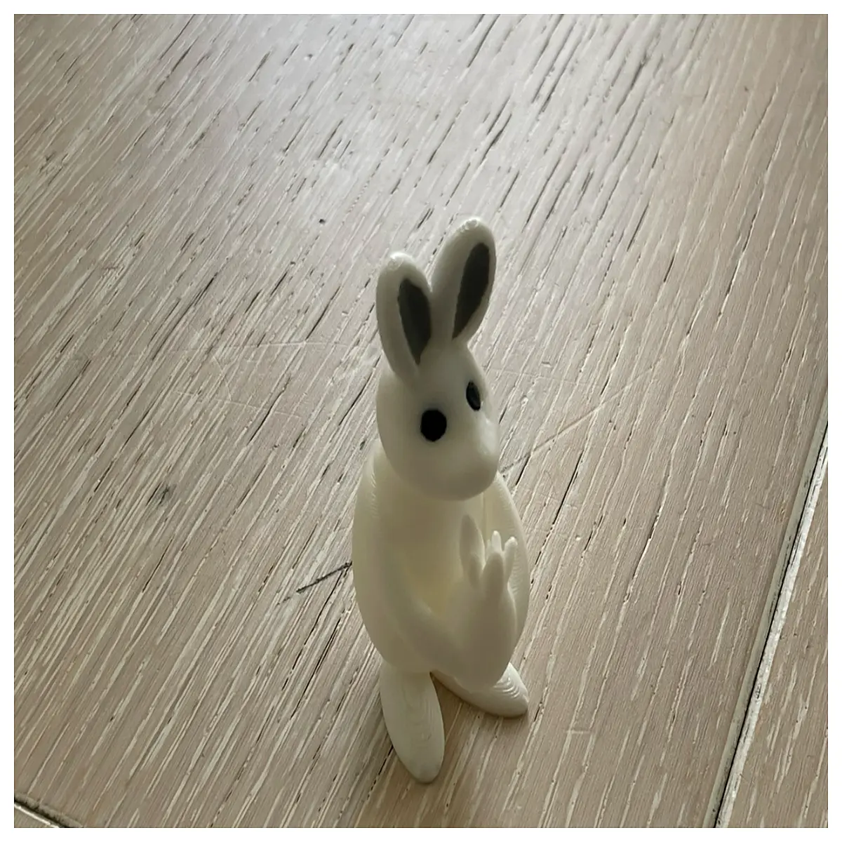 Easter Bunny Toy Holiday Decor Kids Gift Easter Egg Hunt Cute Bunny Figure