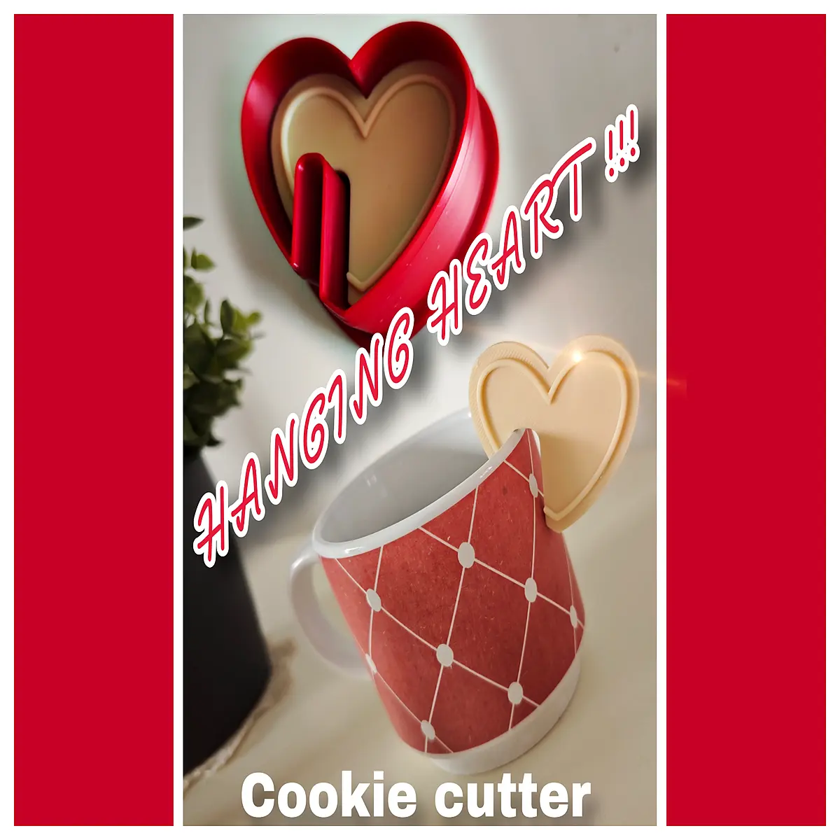 shaped cookie cutter for baking stainless steel love biscuit romantic valentine s day pastry stamp