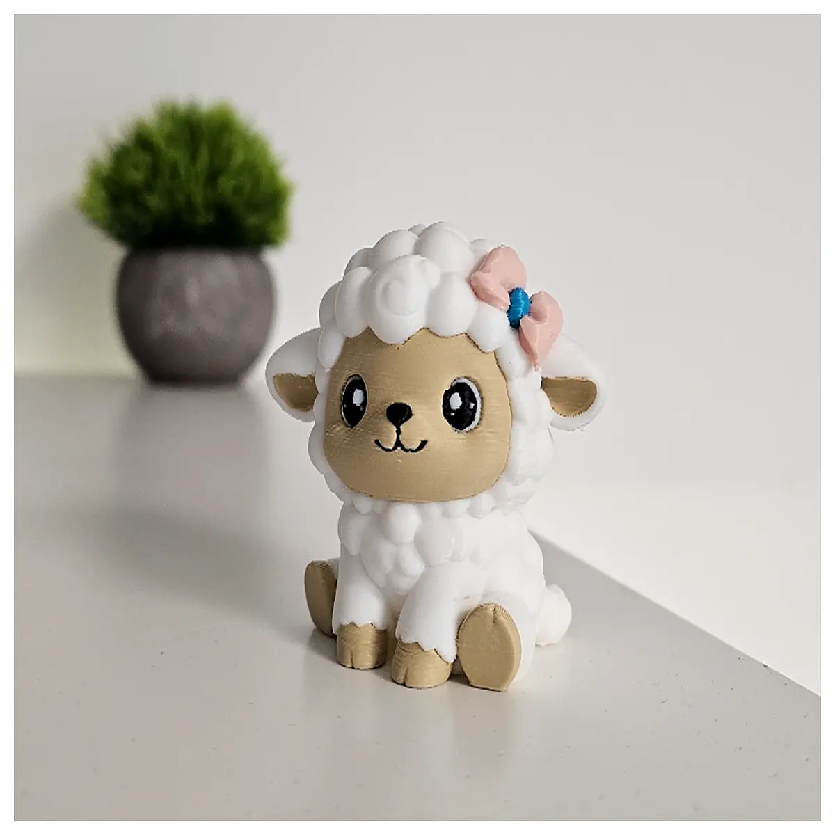 Cute Little Lamb Figurine Multi Mini Toy Desk Decoration Child Gift Animal Statue Ornament
