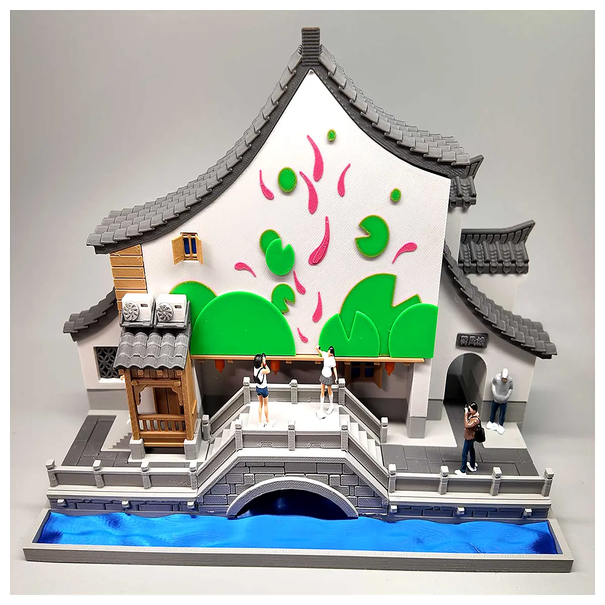 wind pavilion zen garden decor screen room divider outdoor patio furniture traditional asian aesthetic home accents