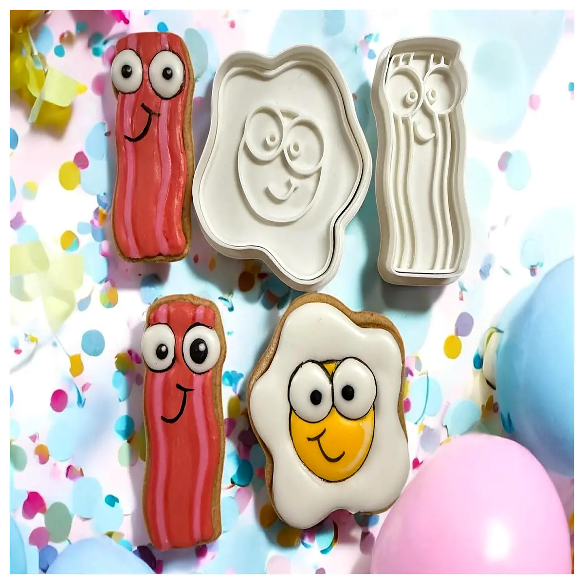 Breakfast Cookie Cutter Cookie Shaping Tool Baking Accessories Cookie Decorating Fun Cookie Cutters Cookie Design
