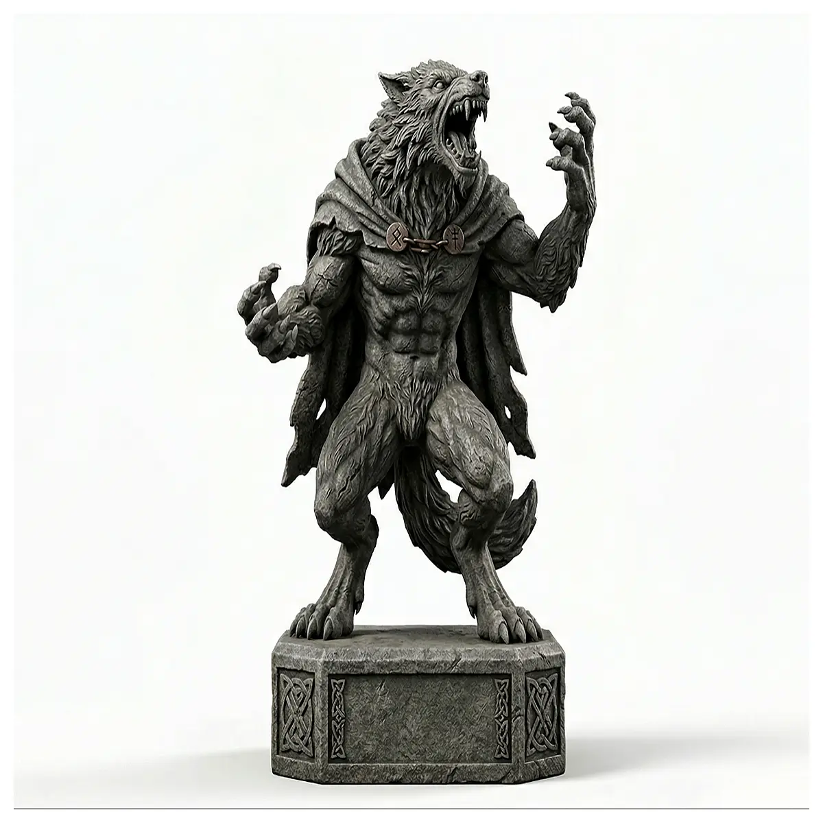 Werewolf Statue Figurine Decor Horror Art Collectible Anime Accessory Character Model Desktop Decoration