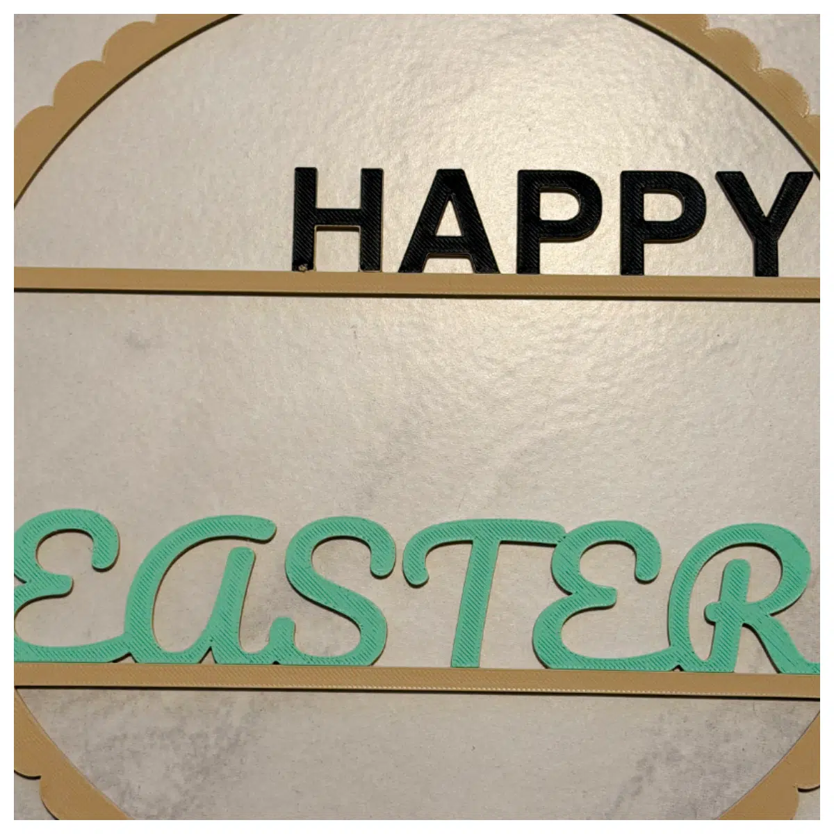 Easter Bunny Door Hanger Festive Decoration Quick Print Template DIY Craft Easter Decor
