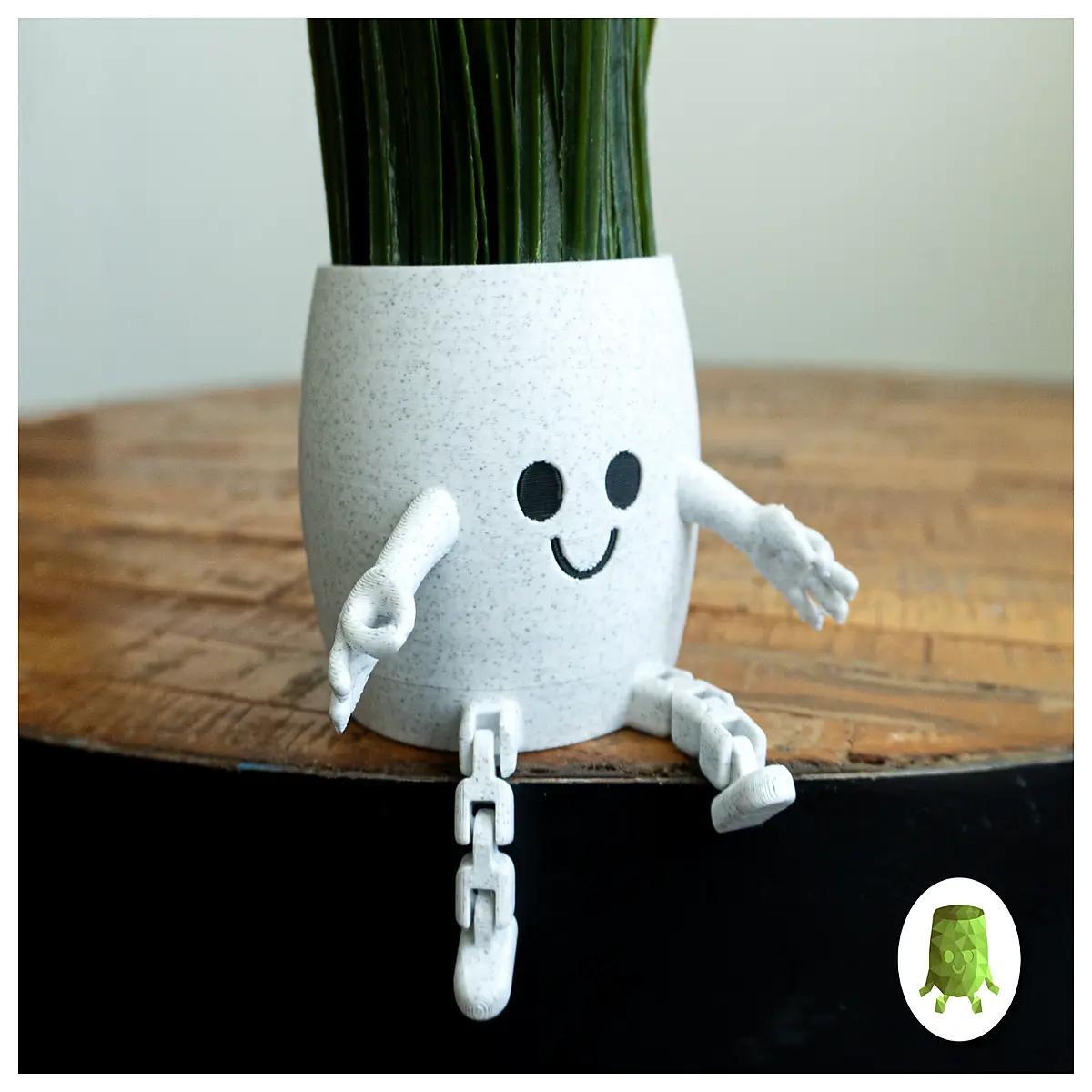 Wiggling Planter Holder Happy Sitting Planter Support Funny Sitting Planter Stand Creative Sitting Flower Pot Support