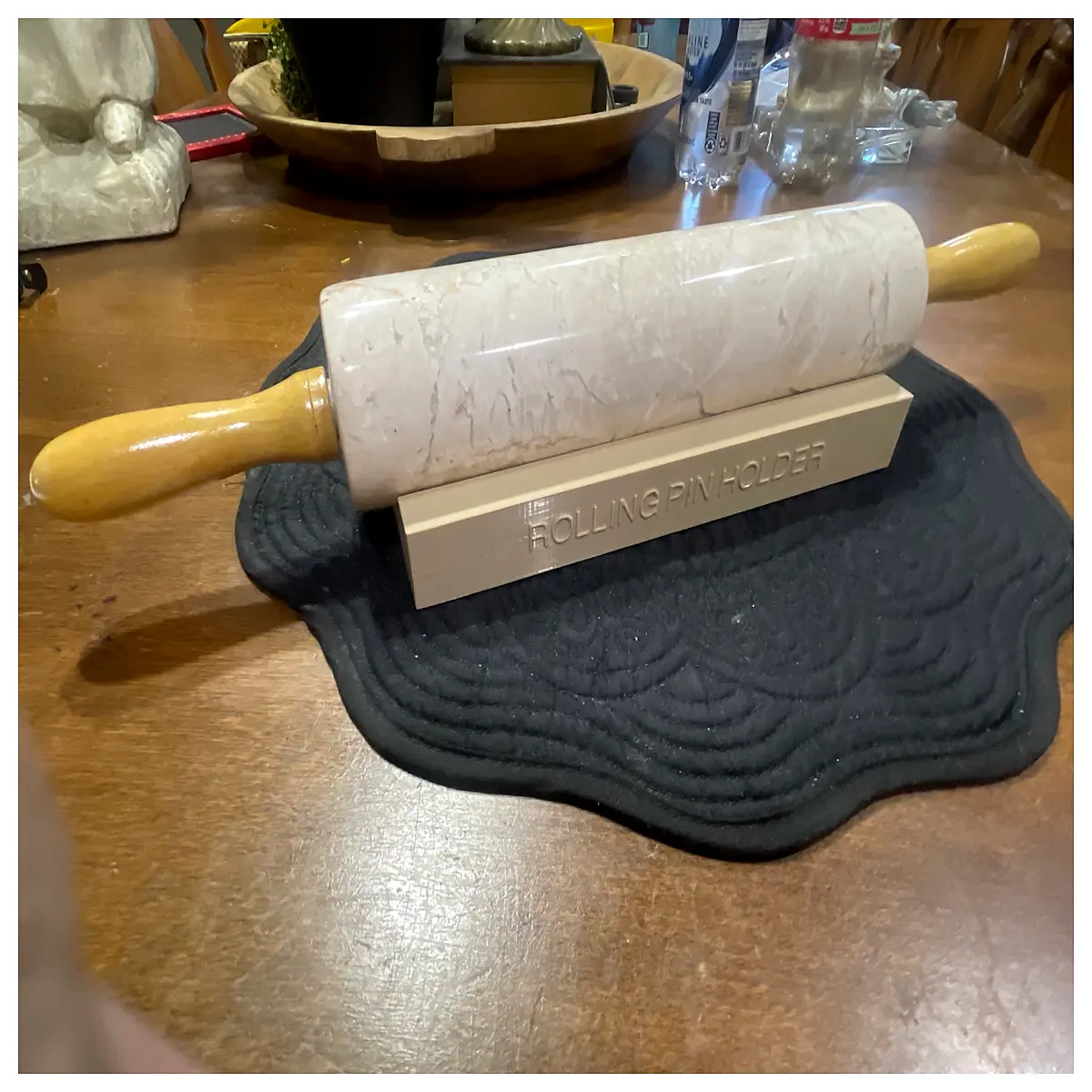 Rolling Pin Holder Kitchen Utensil Organizer Stand Desktop Storage Restaurant Tableware Food Prep Accessories