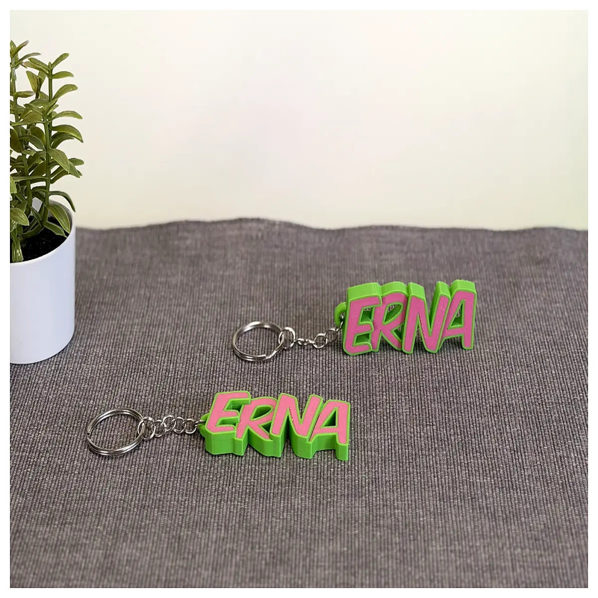 Erna Keychains Charm Decoration Women s Souvenir Keychain Gift Lovely Small