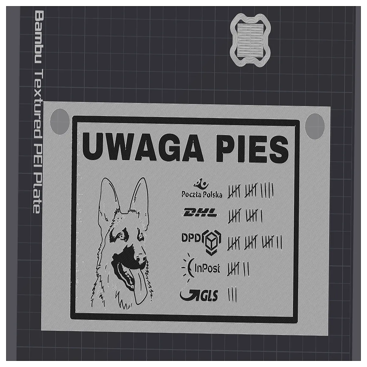 Beware Dog Uwaga Pies Security System Pet Safety Dog Defense Dog Toys Pet Accessories Your Home
