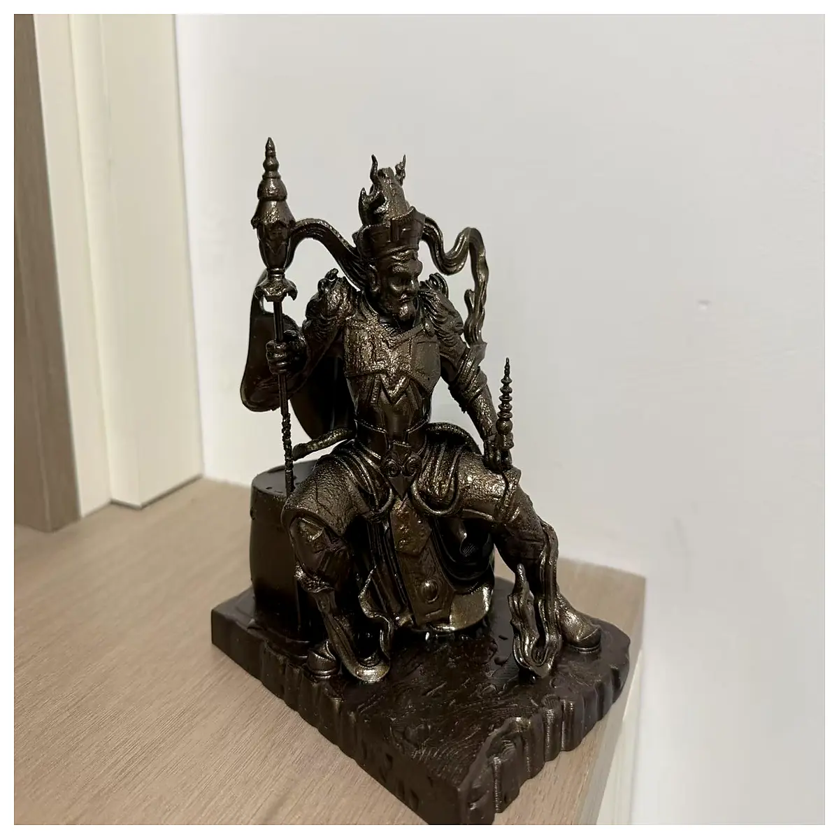 vai rava a buddhist deity statue gold plated protector of the north wealth god figurine feng shui home decor