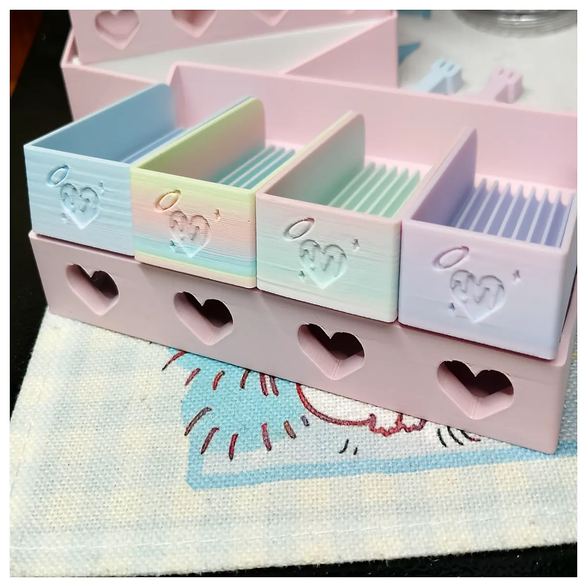 Bean Shovel Adapter Page 8 Slot Flat Lay Storage Box Kitchen Organizer Multi Purpose Storage Container Home Storage Solutions
