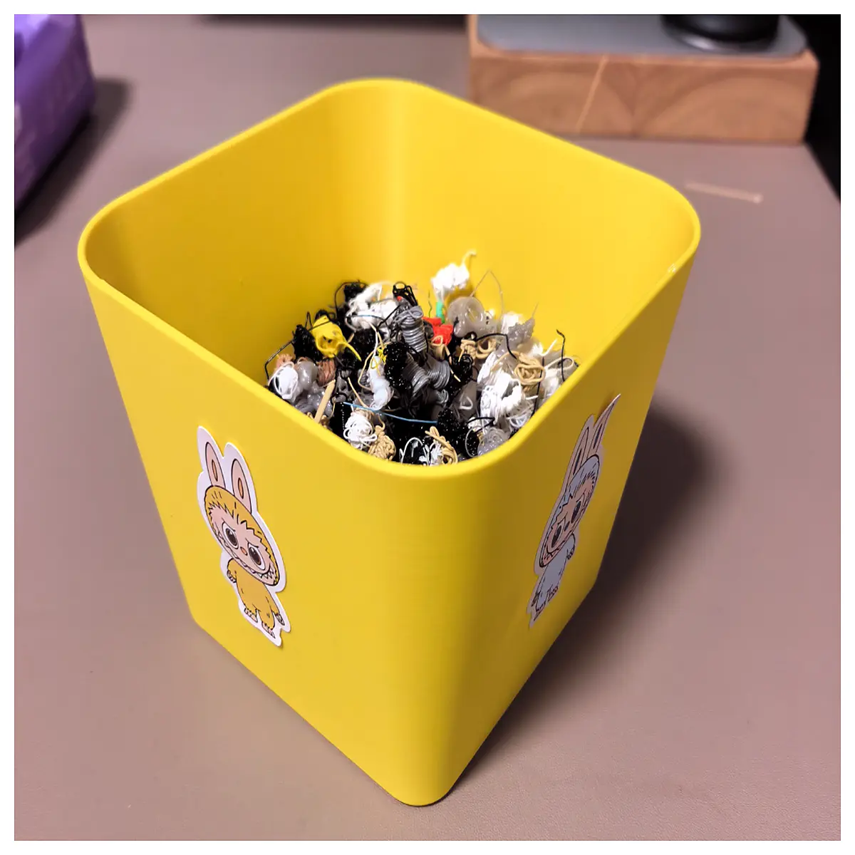 small trash can for desk office mini wastebasket with lid for home bedroom bathroom compact garbage bin under desk