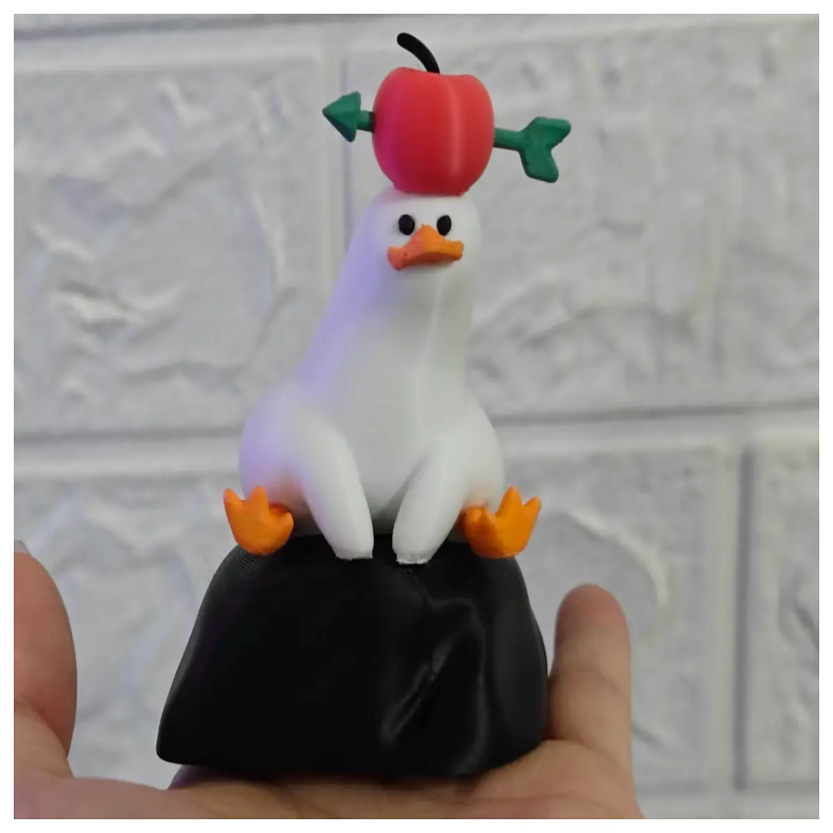 Cute Duck Figurine Healing Desktop Decoration Charming Duck Toy Placement Small Figurine Adorable Decor Duck Decoration