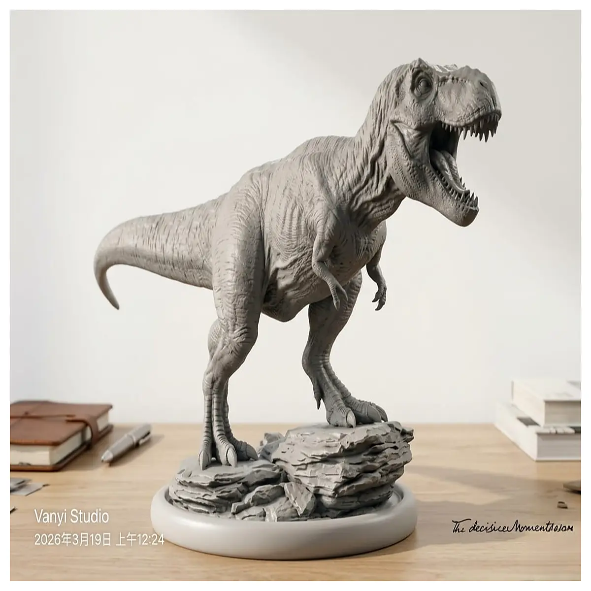 large realistic dinosaur statue for garden yard decor t rex figure for kids room playset