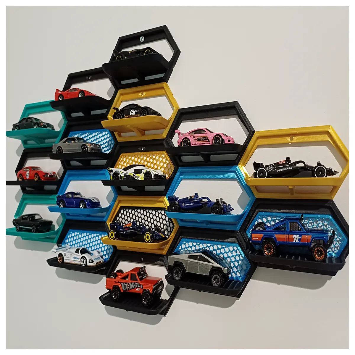 164 slot car for toy cars shelf organizer storage rack
