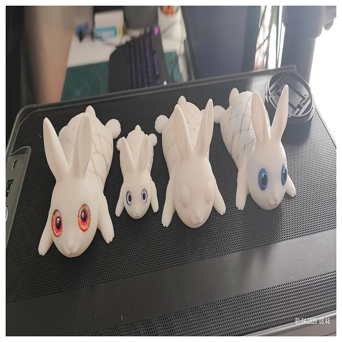 articulated rabbit print no supports required interlocking joints flexible toy