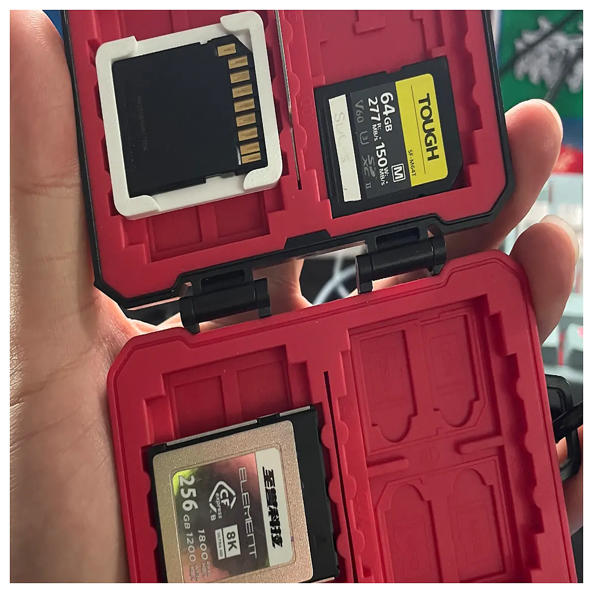 sd card to cf adapter case protective sleeve storage bag organizer for memory cards