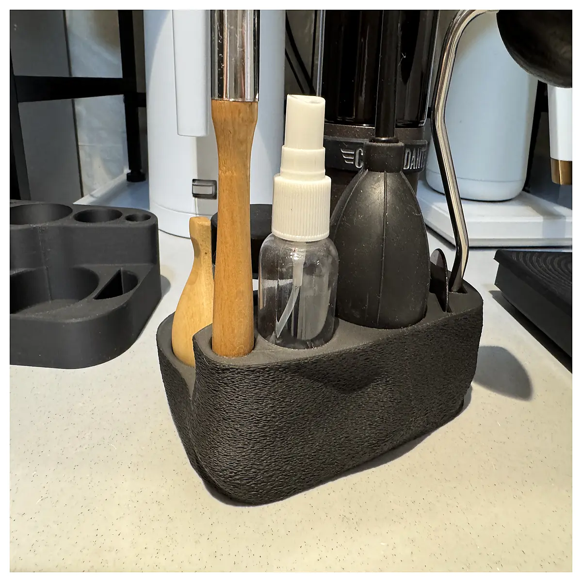 commander c40 grinder storage case organizer accessories holder for coffee tools and burrs