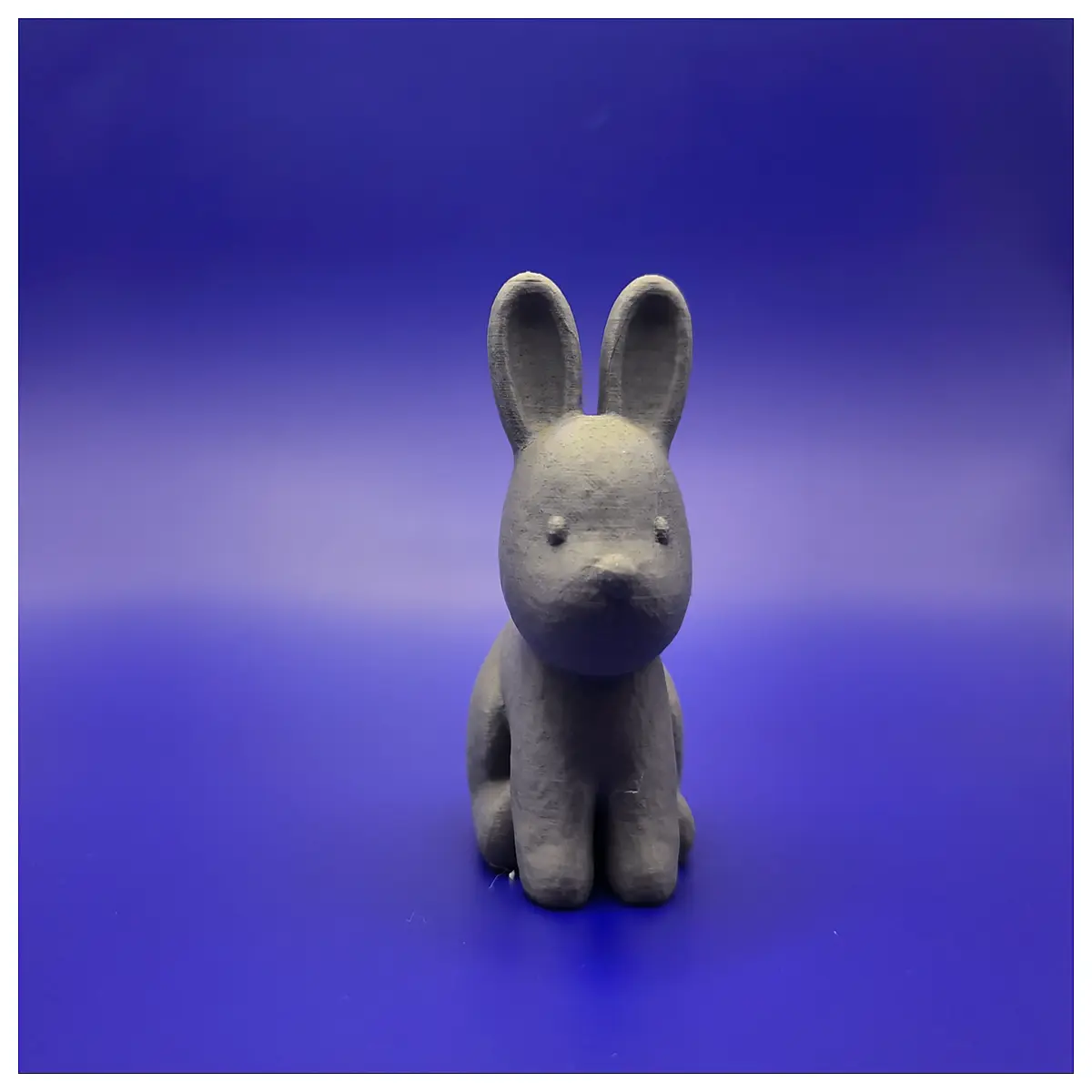 Minimalist 3D Printed Rabbit Toy Cute Desktop Decoration Mini Pet Figure Home Accent Kids Gift
