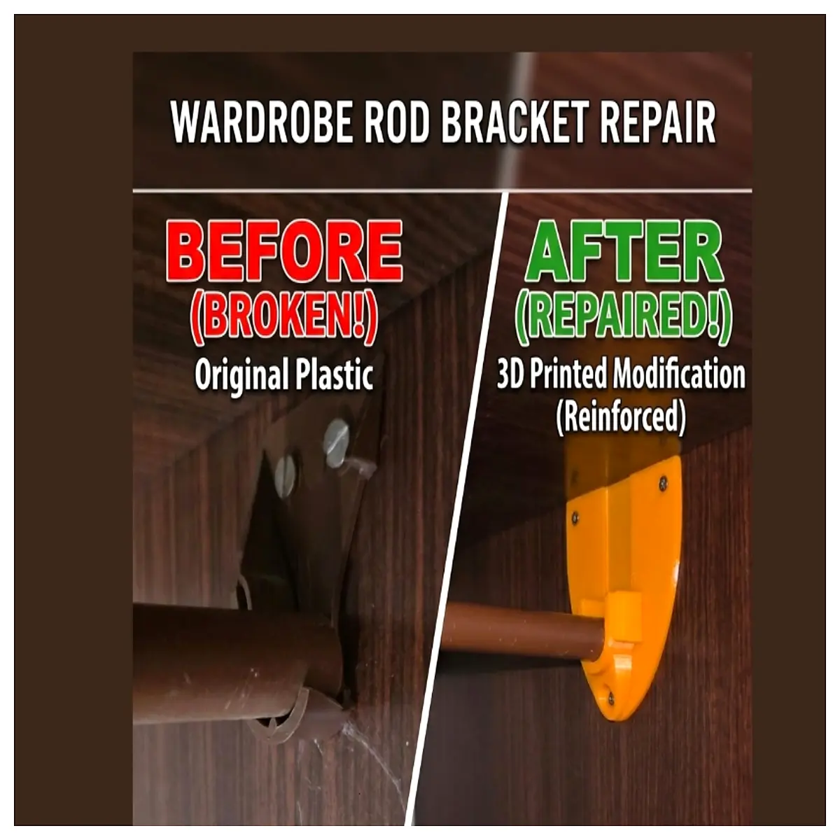 duty closet rod support brackets reinforced steel hanger holder for wardrobe shelves
