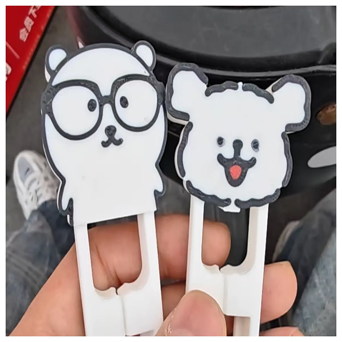 cute cartoon bead pen self deprecating bear line puppy diy craft toy stationery