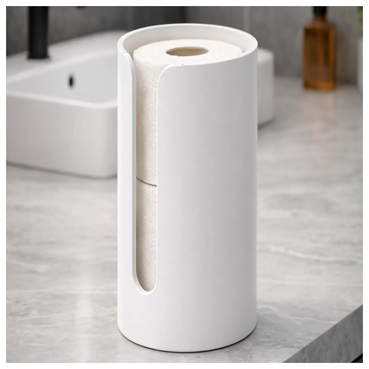 bathroom tissue holder wall mount roll dispenser stainless steel toilet paper rack organizer storage