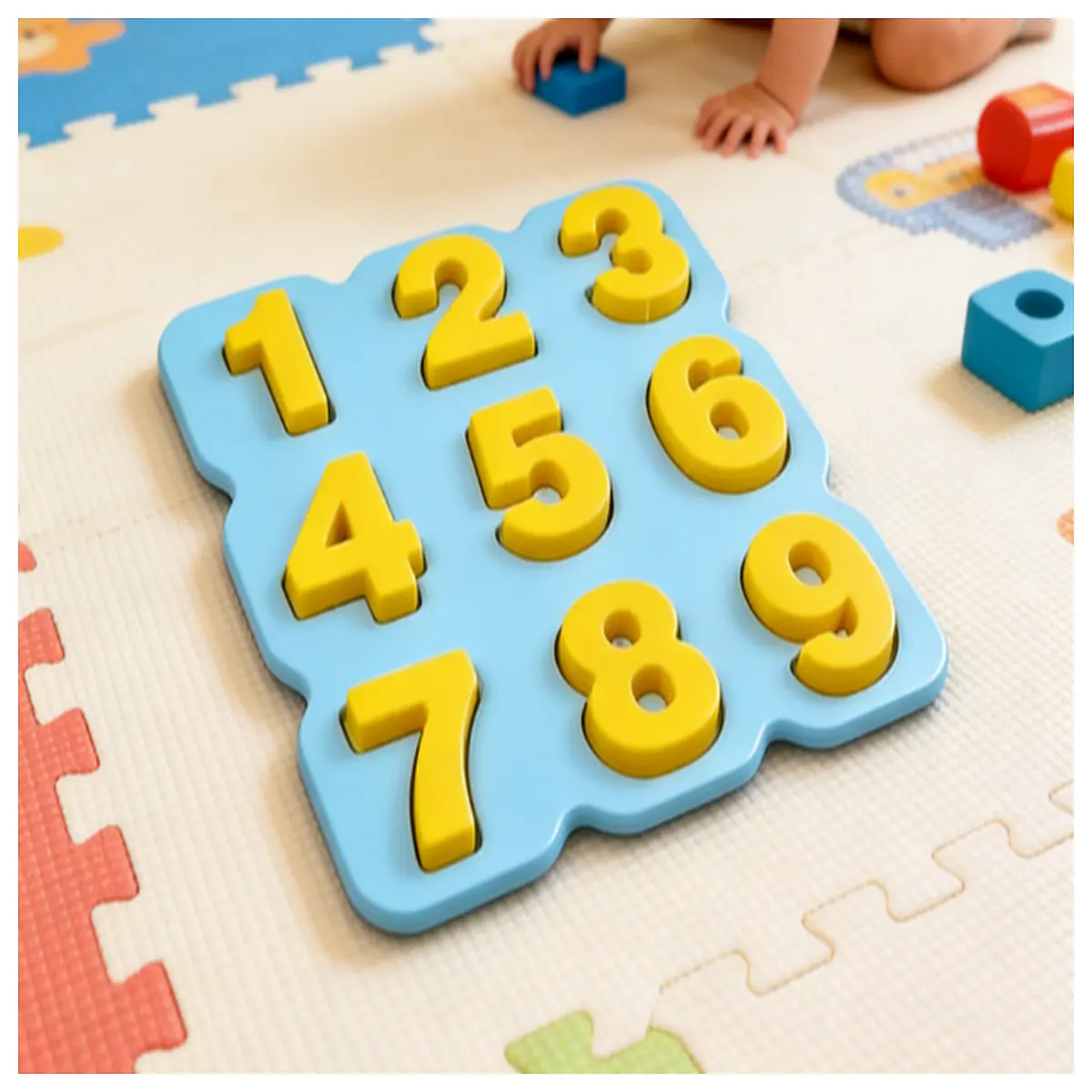 educational number puzzle board for toddlers sensory counting toys for babies parent child interactive learning games early development cognitive play
