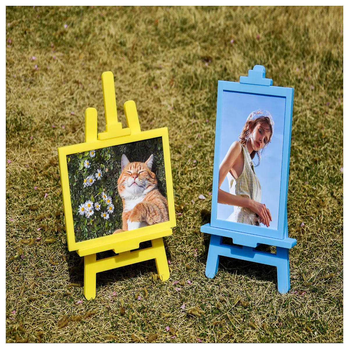 mini easel frame for desk small photo art decor aesthetic table holder