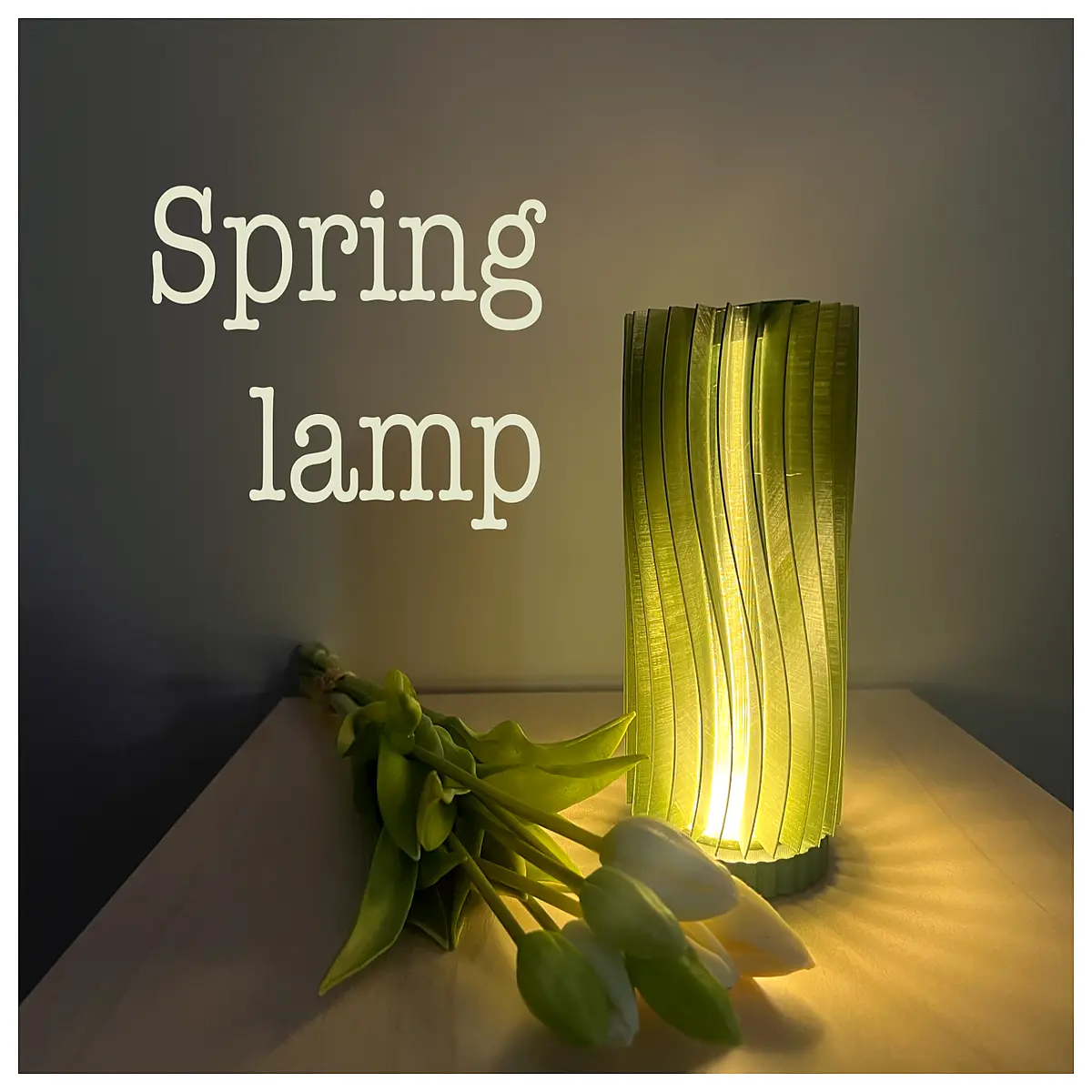 spring aesthetic desk for home office warm white ambient lighting for bedroom nightstand modern minimalist table with dimmer switch