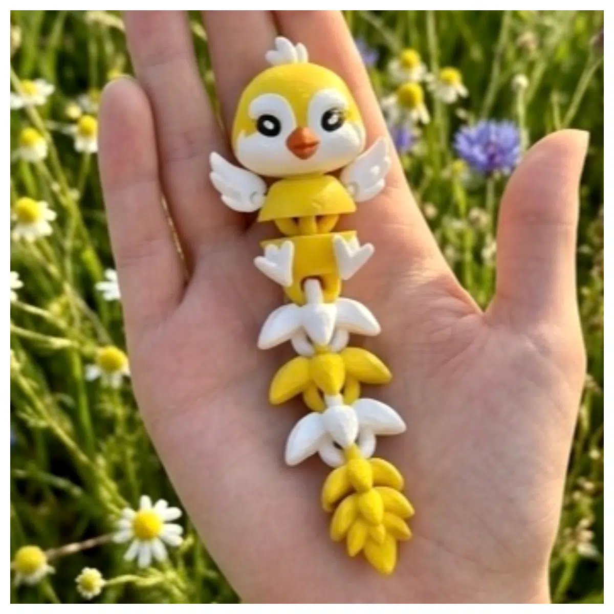 cute plush moving easter chick toy for kids spring holiday decoration