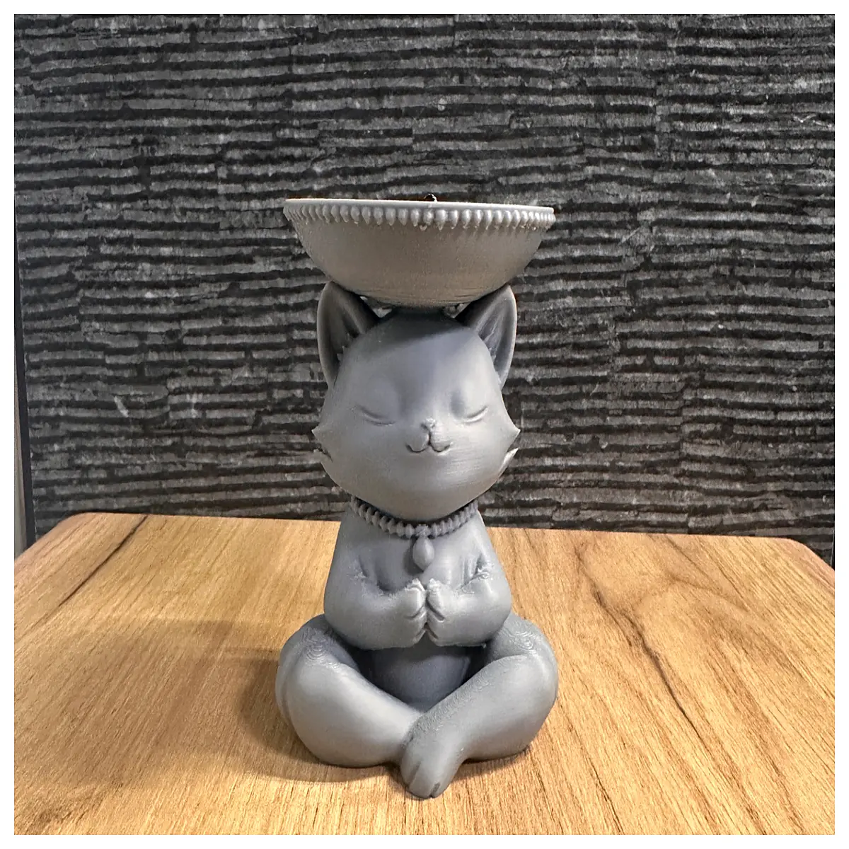 zen style cat bowl slow feeder non slip ceramic pet dish minimalist aesthetic food and water station for indoor cats