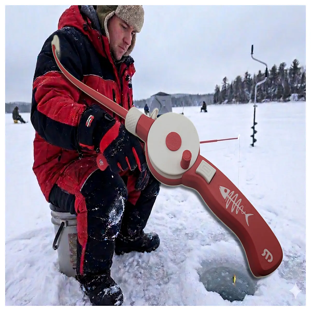 ice fishing rod classic design for lakes durable winter angling gear