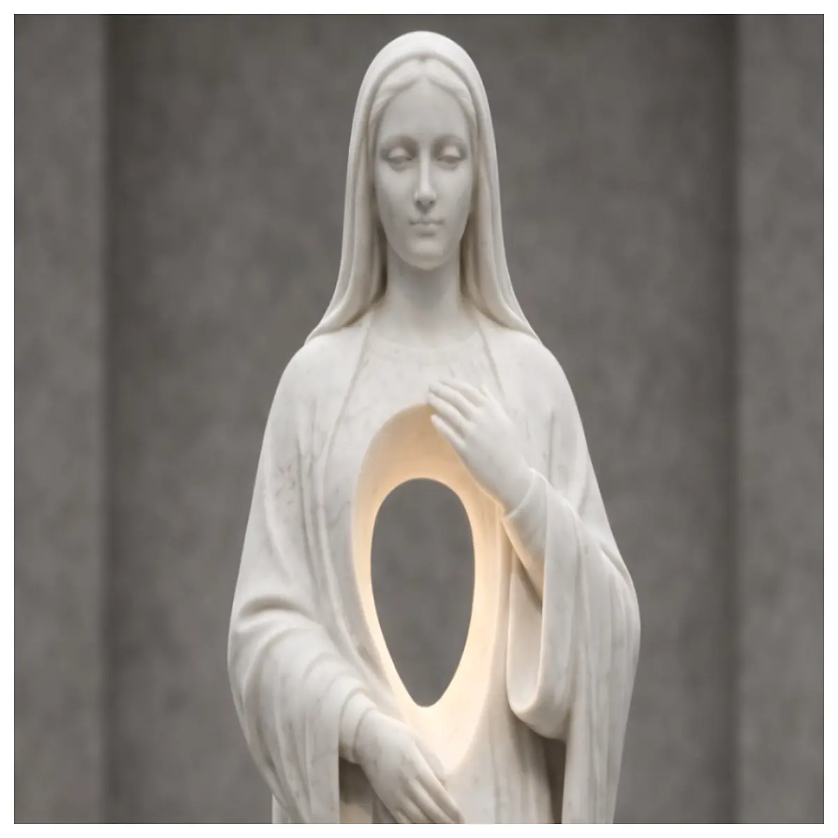 holy mary statue catholic religious gifts rosary beads altar decor blessing