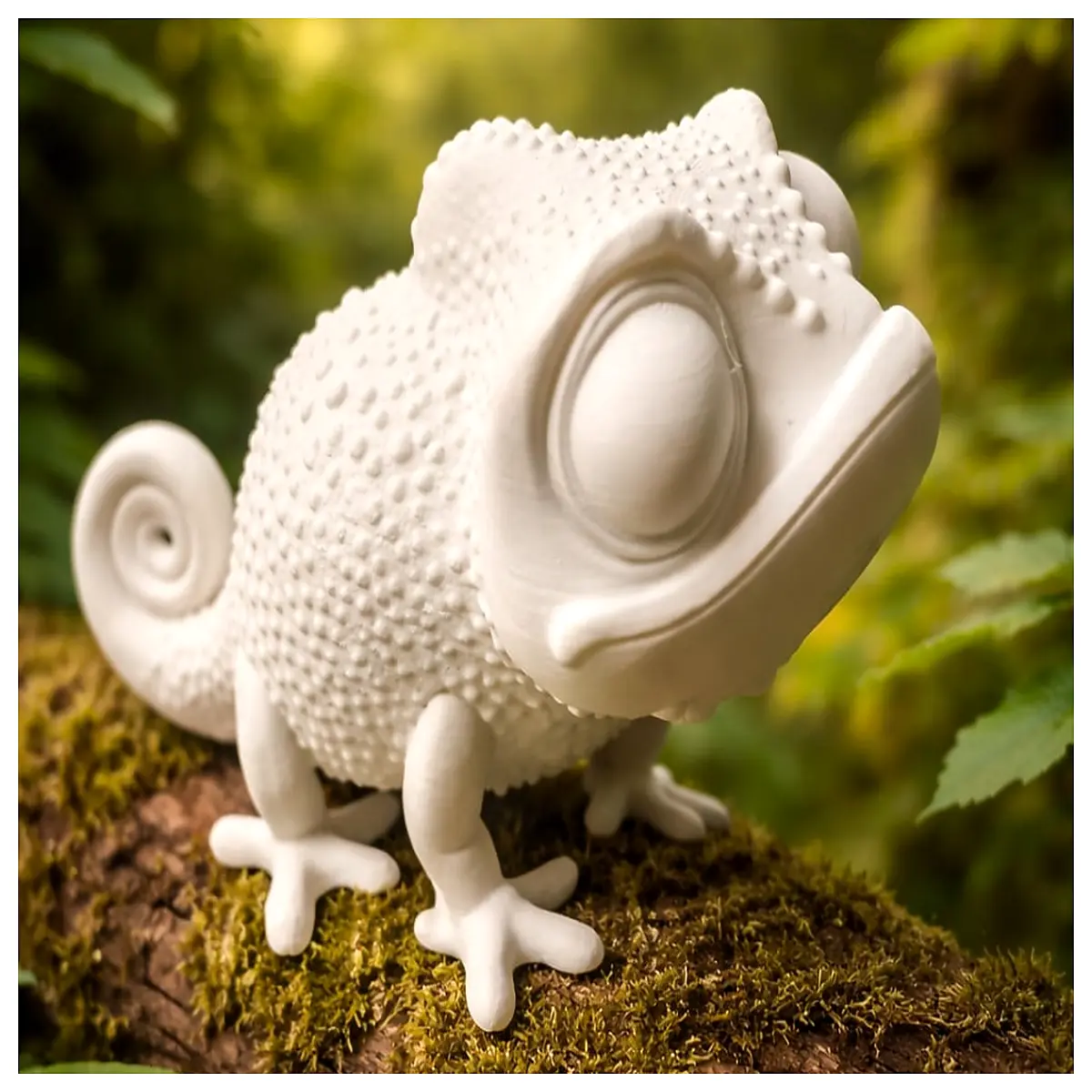color changing chameleon statue for home decor iridescent reptile figurine novelty garden ornament