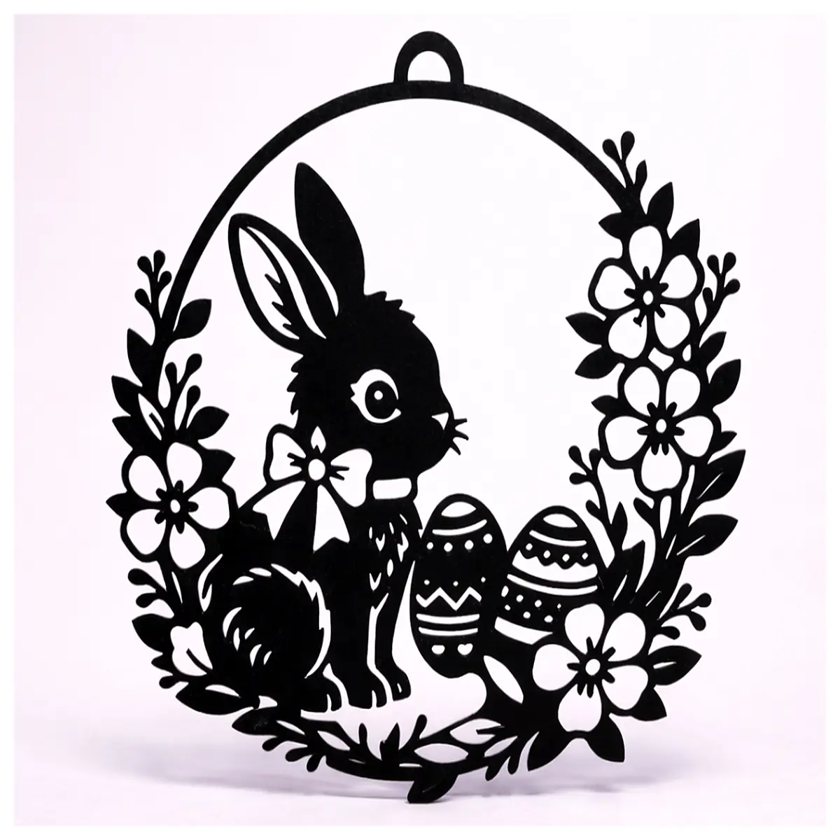 cute bunny spring wreath for front door pastel easter rabbit decor hanging on wall fluffy rabbit head holiday party supplies