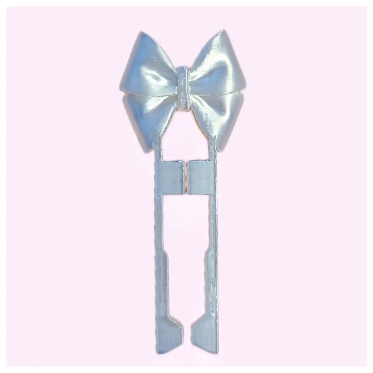 glitter bow pen double needle gel ink stationery for students