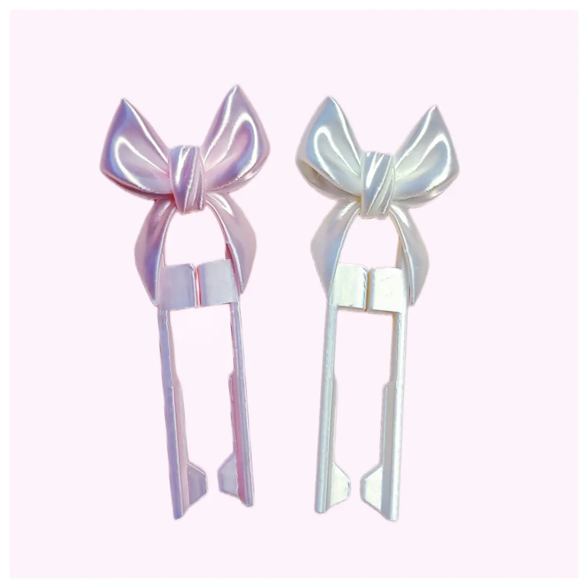 shimmering bow pen dual needle gel ink smooth writing office school supplies